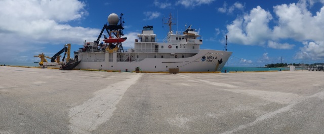 NOAA Ship Oscar Elton Sette tied up in Saipan